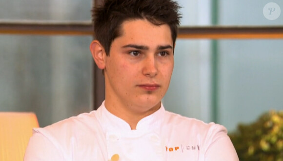 Le jeune Xavier (19 ans) - Finale Top Chef 2015 sur M6, le 13 avril 2015.