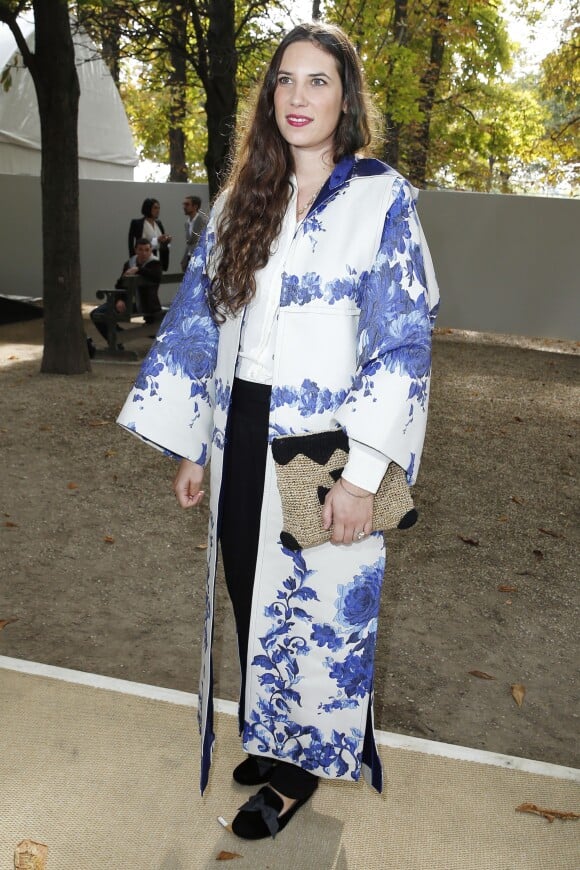 Tatiana Santo Domingo au défilé de mode "Valentino", collection prêt-à-porter printemps-été 2014, au Jardin des Tuileries à Paris.