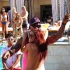 Dennis Rodman au Sapphire Pool and Day Club lors de la Craziest Father's Day Pool Party Ever à Las Vegas le 16 juin 2014