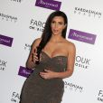 Kim Kardashian marque le lancement des produits capillaires de Kardashian Beauty chez Marionnaud, sur les Champs-Élysées. Paris, le 15 avril 2015.