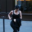 Exclusif - Kim Kardashian quitte L'Usine à 7h00 du matin. Paris, le 16 avril 2015.