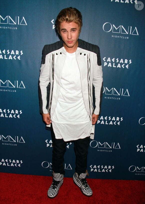 Justin Bieber célèbre son anniversaire (21 ans) au "Omnia Nightclub" à Las Vegas, le 15 mars 2015.