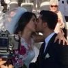 Katia Ancelotti, fille de Carlo, se marie avec Mino Fulco à Capua en Italie le 5 juin 2014
