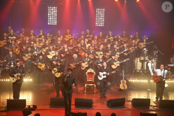 Chico & The Gypsies en concert à l'Olympia à Paris, le 15 avril 2014.