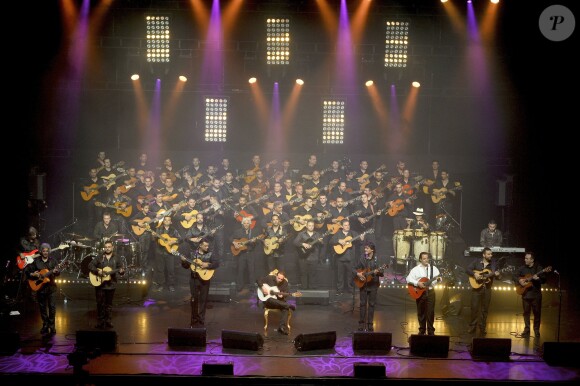 Chico & The Gypsies en concert à l'Olympia à Paris, le 15 avril 2014.