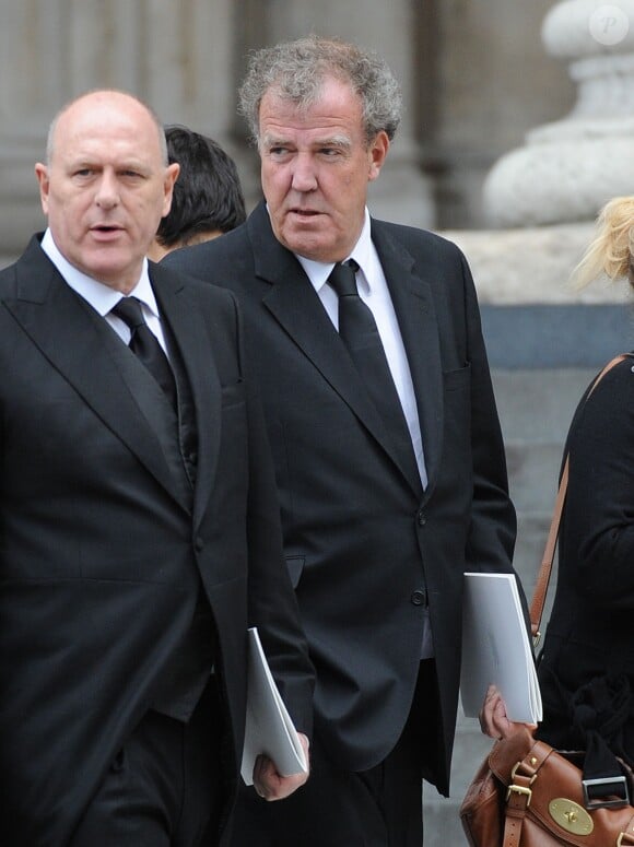 Jeremy Clarkson aux obseques de Margaret Thatcher en la cathedrale St-Paul a Londres. Le 17 avril 2013
