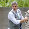 George Clooney, Amal Clooney et Julia Roberts sur le tournage du film " Money Monster " de Jodie Foster à New York Le 18 Avril 2015