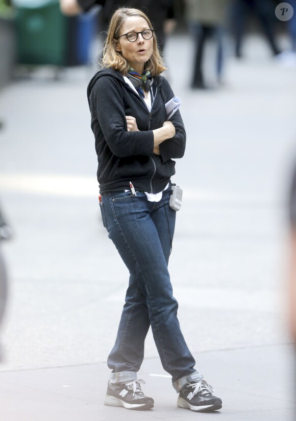 George Clooney, Amal Clooney et Julia Roberts sur le tournage du film " Money Monster " de Jodie Foster à New York Le 18 Avril 2015