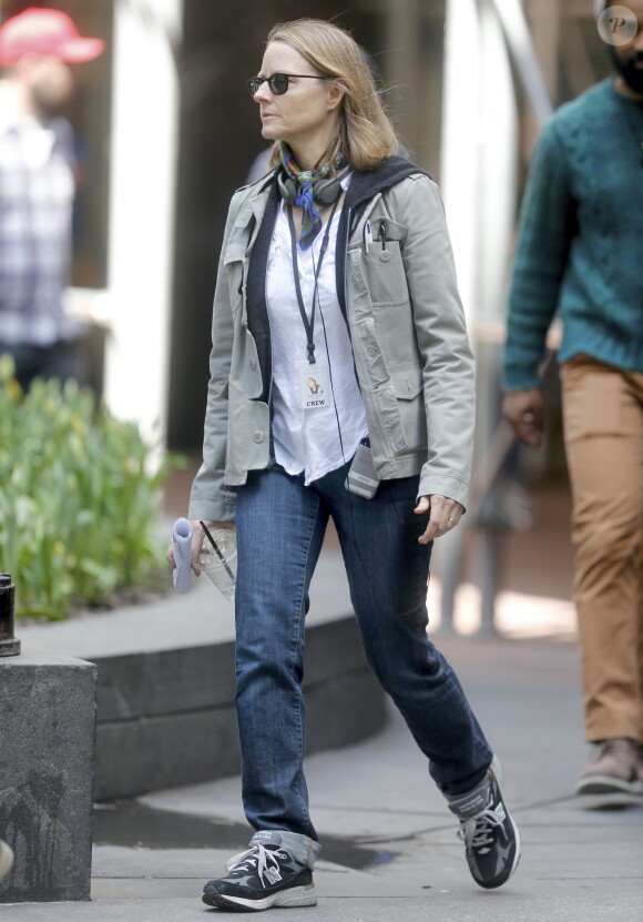 George Clooney, Amal Clooney et Julia Roberts sur le tournage du film " Money Monster " de Jodie Foster à New York Le 18 Avril 2015 