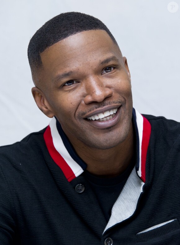 Jamie Foxx - Conférence de presse avec les acteurs du film "Annie" à New York. Le 3 décembre 2014  