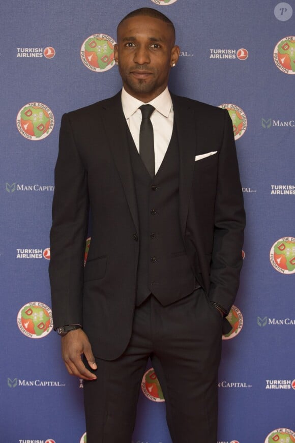 Jermain Defoe au gala de la fondation Didier Drogba à Londres le 18 avril 2015.