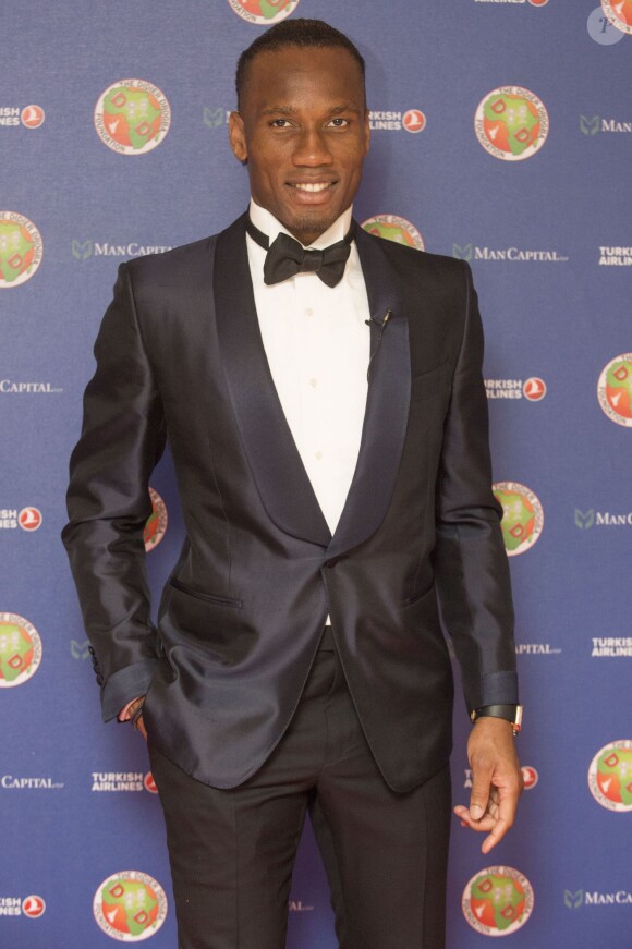 Didier Drogba au gala de la fondation Didier Drogba à Londres le 18 avril 2015.