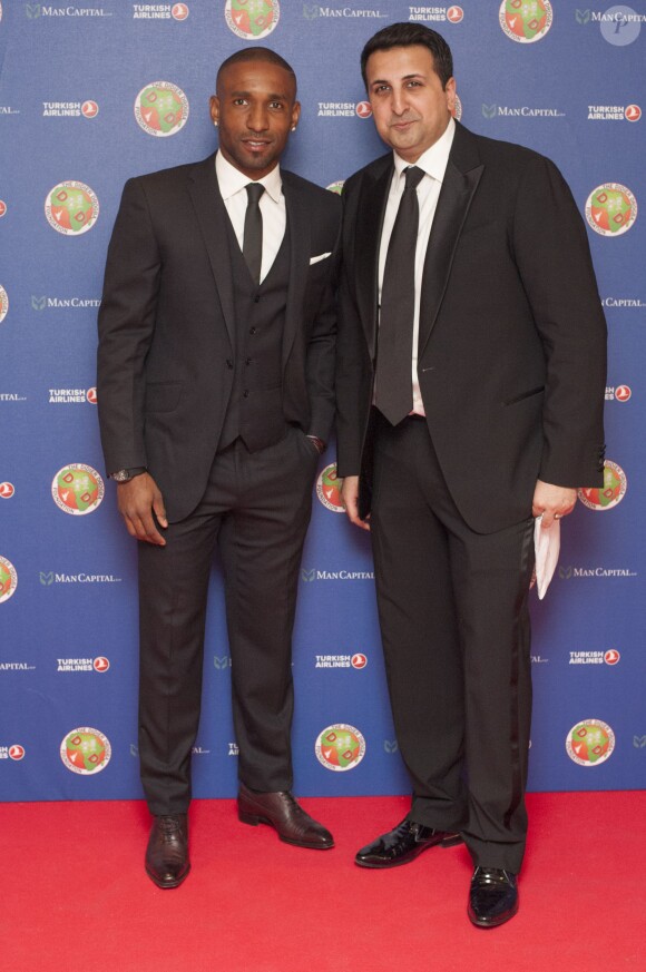 Jermaine Defoe au gala de la fondation Didier Drogba à Londres le 18 avril 2015.