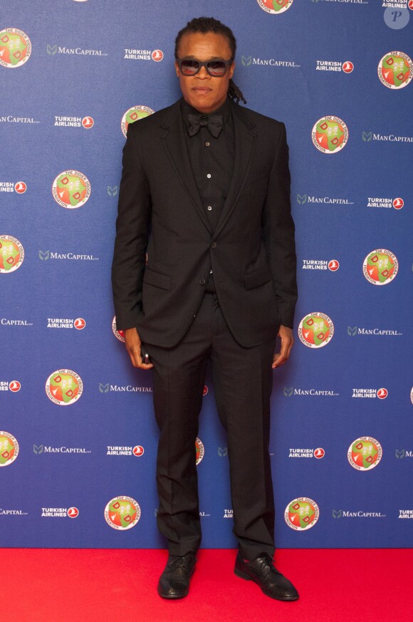 Edgar Davids au gala de la fondation Didier Drogba à Londres le 18 avril 2015.