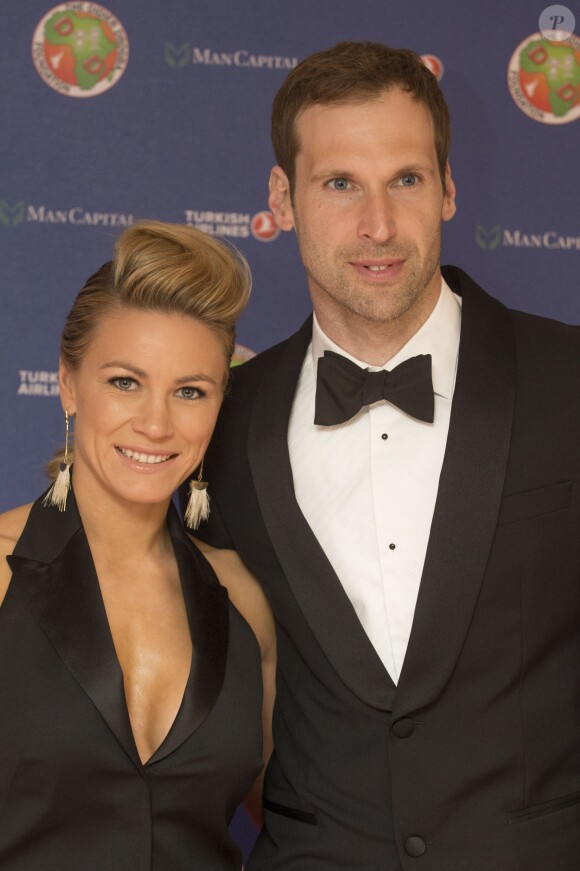 Martina Cechová et Petr Cech au gala de la fondation Didier Drogba à Londres le 18 avril 2015.