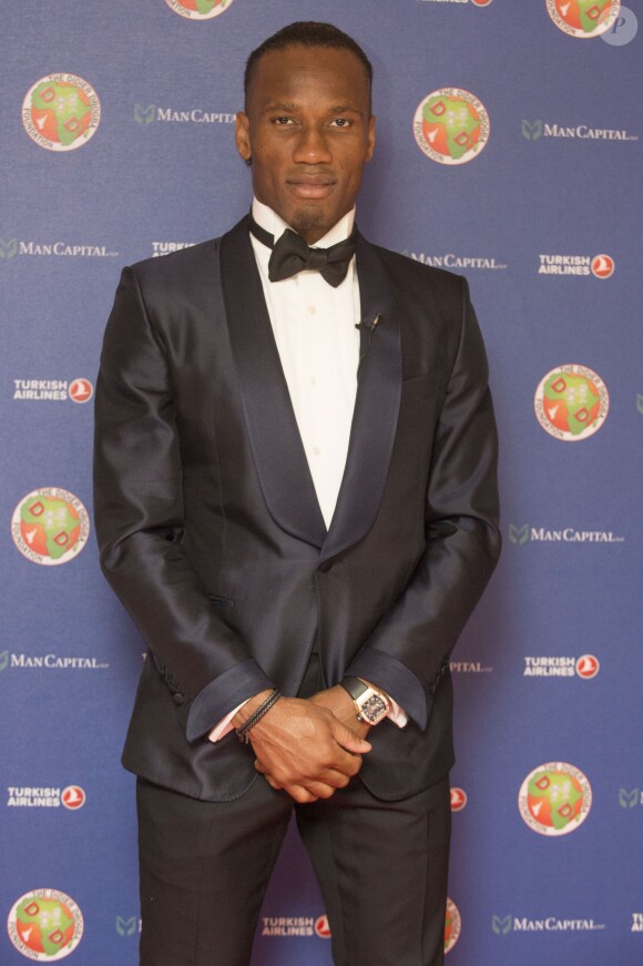 Didier Drogba au gala de la fondation Didier Drogba à Londres le 18 avril 2015.