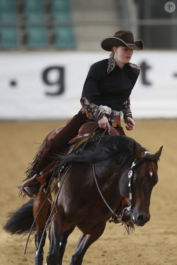 Gina Maria Schumacher lors du NRHA European Futurity Horse Show de Kreuth en Bavière le 20 avril 2015