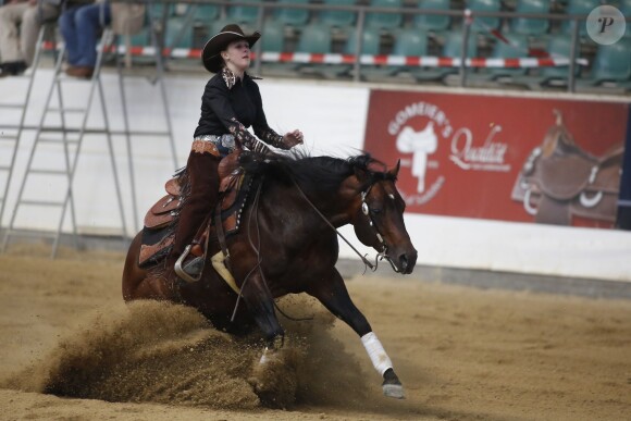Gina Maria Schumacher lors du NRHA European Futurity Horse Show de Kreuth en Bavière le 20 avril 2015