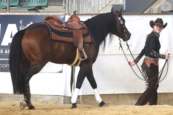 Gina Maria Schumacher lors du NRHA European Futurity Horse Show de Kreuth en Bavière le 20 avril 2015