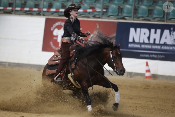Gina Maria Schumacher lors du NRHA European Futurity Horse Show de Kreuth en Bavière le 20 avril 2015