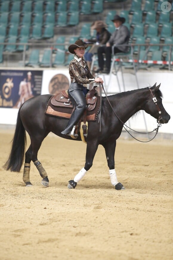 Gina Maria Schumacher lors du NRHA European Futurity Horse Show de Kreuth en Bavière le 20 avril 2015