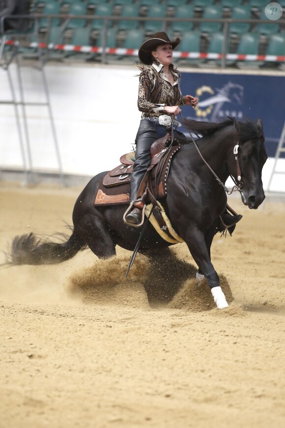 Gina Maria Schumacher lors du NRHA European Futurity Horse Show de Kreuth en Bavière le 20 avril 2015