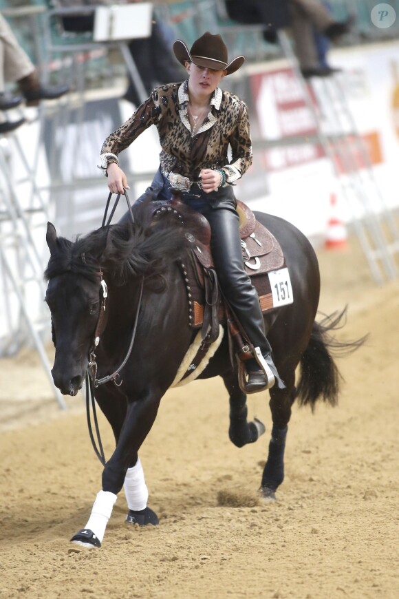 Gina Maria Schumacher lors du NRHA European Futurity Horse Show de Kreuth en Bavière le 20 avril 2015