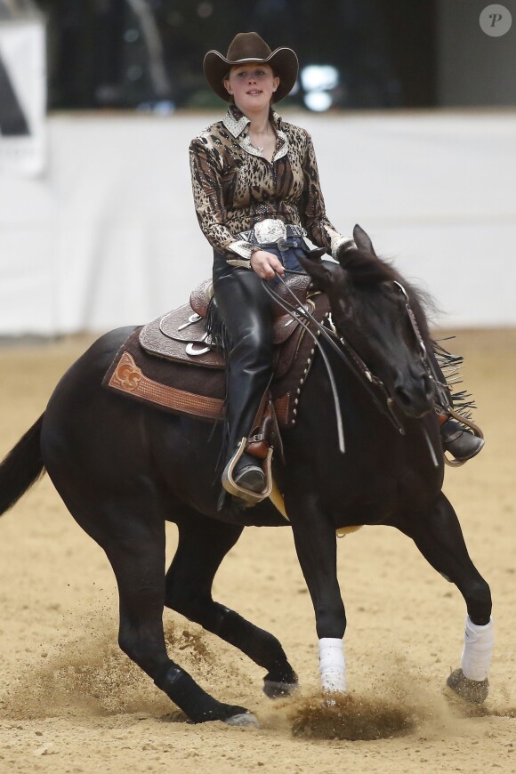 Gina Maria Schumacher lors du NRHA European Futurity Horse Show de Kreuth en Bavière le 20 avril 2015