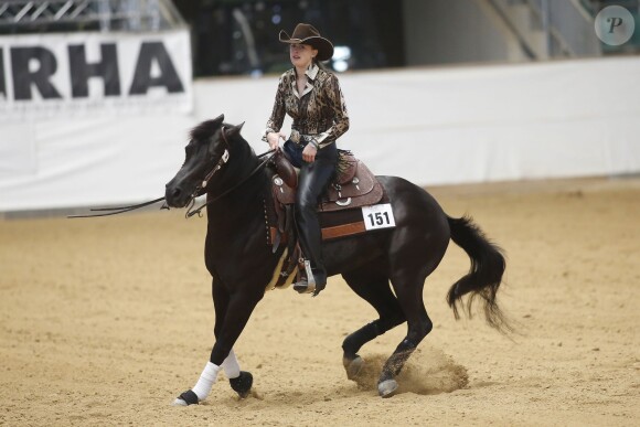 Gina Maria Schumacher lors du NRHA European Futurity Horse Show de Kreuth en Bavière le 20 avril 2015