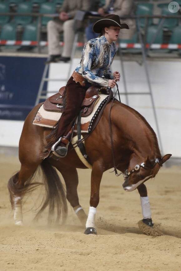 Gina Maria Schumacher lors du NRHA European Futurity Horse Show de Kreuth en Bavière le 20 avril 2015