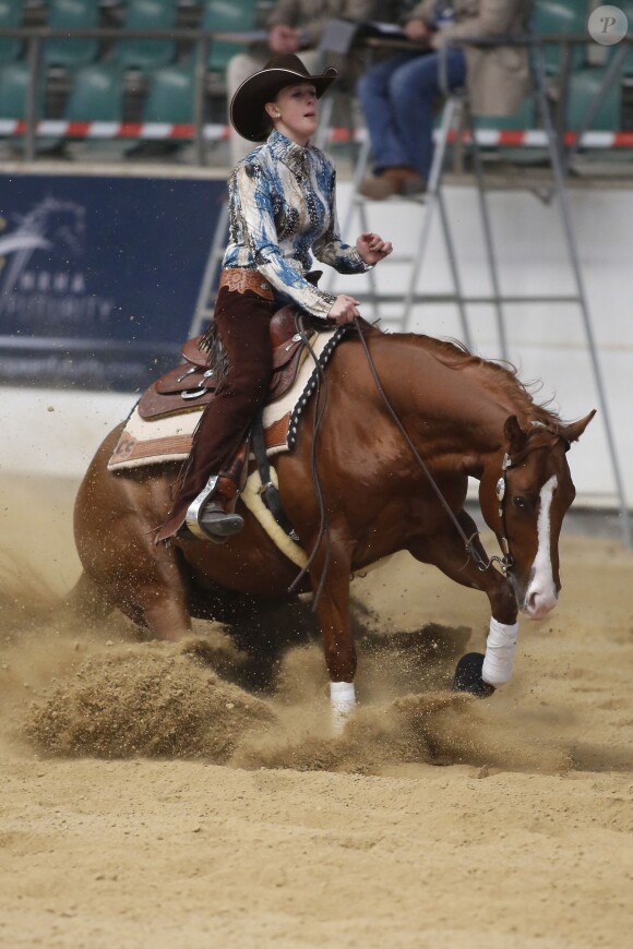 Gina Maria Schumacher lors du NRHA European Futurity Horse Show de Kreuth en Bavière le 20 avril 2015
