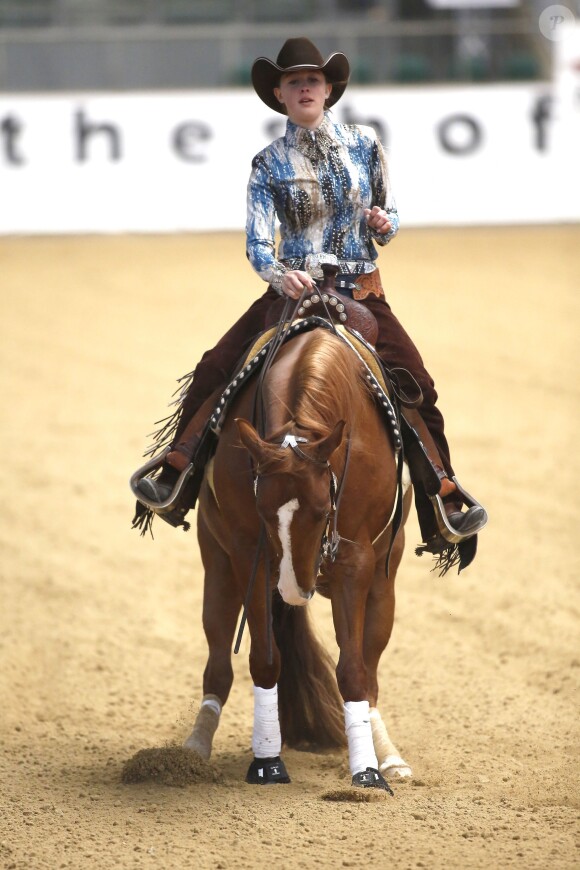 Gina Maria Schumacher lors du NRHA European Futurity Horse Show de Kreuth en Bavière le 20 avril 2015