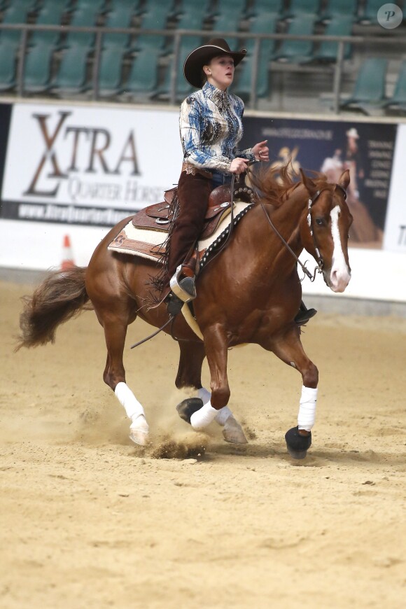 Gina Maria Schumacher lors du NRHA European Futurity Horse Show de Kreuth en Bavière le 20 avril 2015