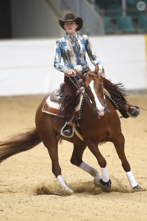 Gina Maria Schumacher lors du NRHA European Futurity Horse Show de Kreuth en Bavière le 20 avril 2015