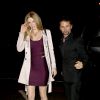 Matthew Bellamy et sa nouvelle petite amie Elle Evans sortent du restaurant Craigs, à Los Angeles, le 24 février 2015