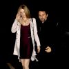 Matthew Bellamy et sa nouvelle petite amie Elle Evans sortent du restaurant Craigs, à Los Angeles, le 24 février 2015