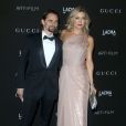  Kate Hudson (robe Gucci Premiere) et son fianc&eacute; Matthew Bellamy - Soir&eacute;e "LACMA Art + Film Gala" &agrave; Los Angeles le 1er novembre 2014.&nbsp;  