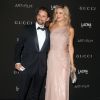 Kate Hudson (robe Gucci Premiere) et son fiancé Matthew Bellamy - Soirée "LACMA Art + Film Gala" à Los Angeles le 1er novembre 2014.  