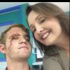 Dalton Gray et son agent Dawn Landrum après le terrible accident de voiture de l'acteur, sur Facebook au mois d'avril 2015