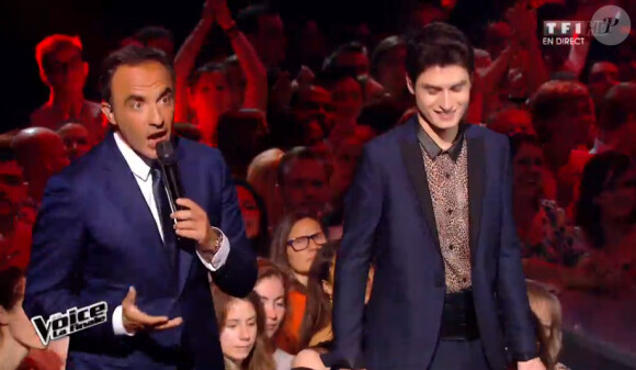 David Thibault, dans la finale de The Voice 4 sur TF1, le samedi 25 avril 2015.
