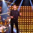David Thibault et Véronique Sanson dans la finale de  The Voice 4  sur TF1, le samedi 25 avril 2015.