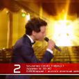 Mika et David Thibault, dans la finale de  The Voice 4  sur TF1, le samedi 25 avril 2015.