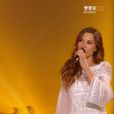 Lilian Renaud et Zazie dans la finale de  The Voice 4  sur TF1, le samedi 25 avril 2015.