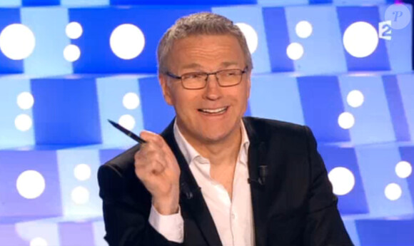 Laurent Ruquier présente On n'est pas couché sur France 2, le samedi 25 avril 2015.