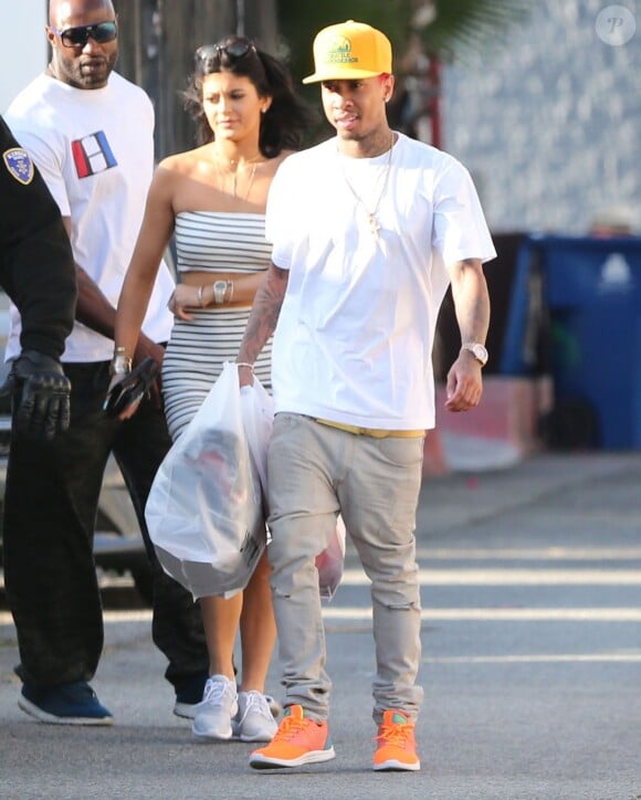 Exclusif - Kylie Jenner et Tyga à Hollywood, le 14 avril 2015.