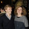Alex Lutz et sa femme Mathilde Vial à Paris le 14 février 2012