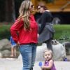 Nicole Eggert avec sa fille à Beverly Hills, le 23 aout 2012 