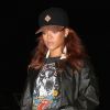 Rihanna arrive au restaurant Giorgio Baldi à Santa Monica, le 29 avril 2015.