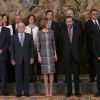 La reine Letizia d'Espagne recevait l'association des Amis du musée de la Reine Sofia en audience à Madrid le 30 avril 2015, à la Zarzuela