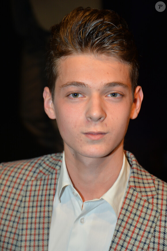 Léonard Trierweiler, fils de Valérie Trierweiler - Soirée "Public Buzz Awards 2015" au Showcase à Paris le 1er avril 2015.